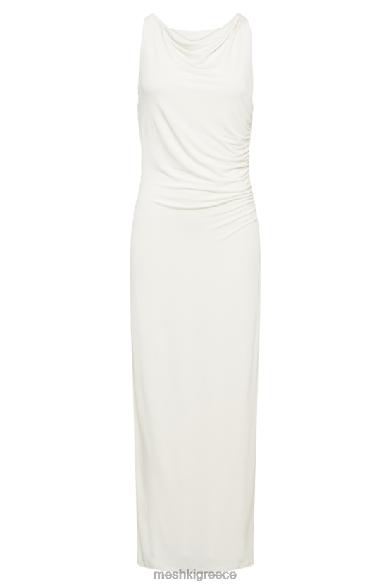 Meshki Alika Draped Front Maxi Dress Ivory Clothing JJN40N3