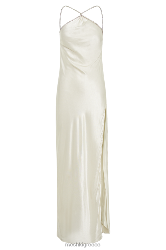 Meshki Louise Diamante Rope Maxi Dress Ivory Clothing JJN40N36