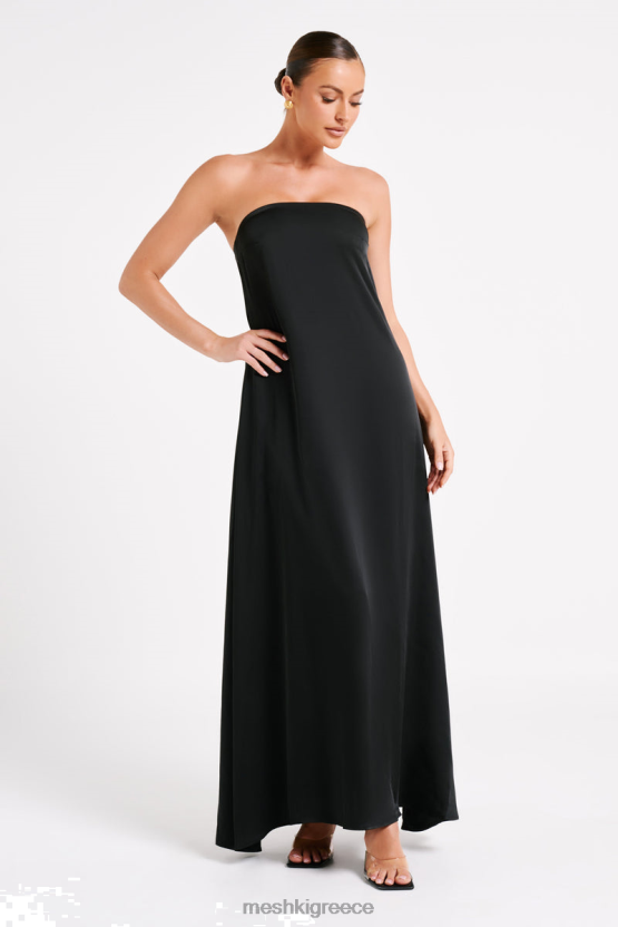 Meshki Luisa Strapless Maxi Dress Black Clothing JJN40N27