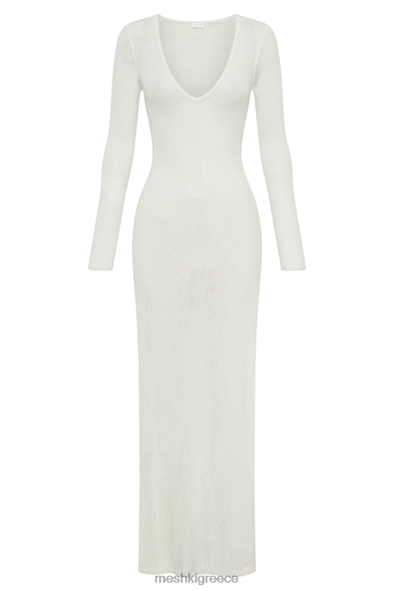 Meshki Imelda Knit Cover Up Midi Dress White Clothing JJN40N22