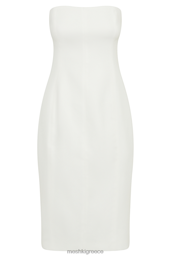 Meshki Marianne Strapless Crepe Midi Dress White Clothing JJN40N144