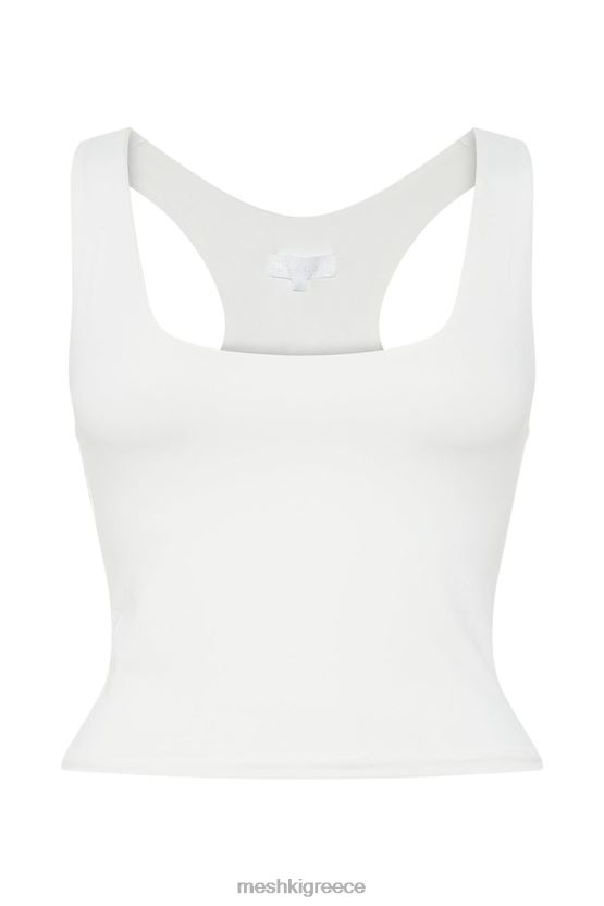 Meshki alyssa racer back top άσπρο είδη ένδυσης JJN40N1166