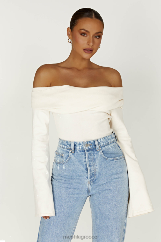 Meshki marlisa off shoulder twist top ελεφαντόδοντο είδη ένδυσης JJN40N840 - Κάντε κλικ στην εικόνα για κλείσιμο