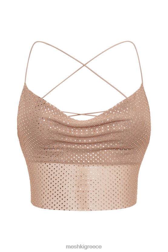 Meshki top tamra strappy diamante γυμνός είδη ένδυσης JJN40N952