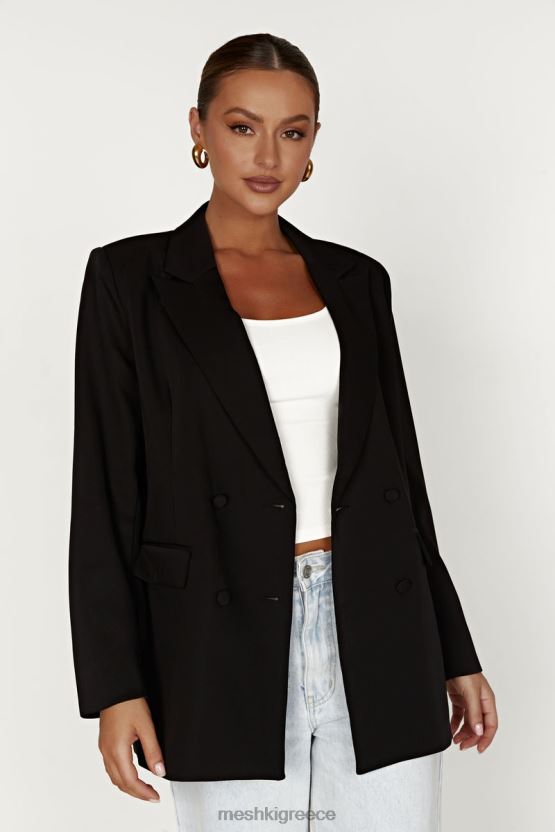 Meshki Madison oversized blazer μαύρος είδη ένδυσης JJN40N1645