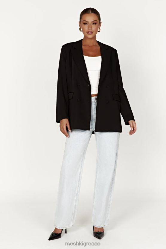 Meshki Madison oversized blazer μαύρος είδη ένδυσης JJN40N1645