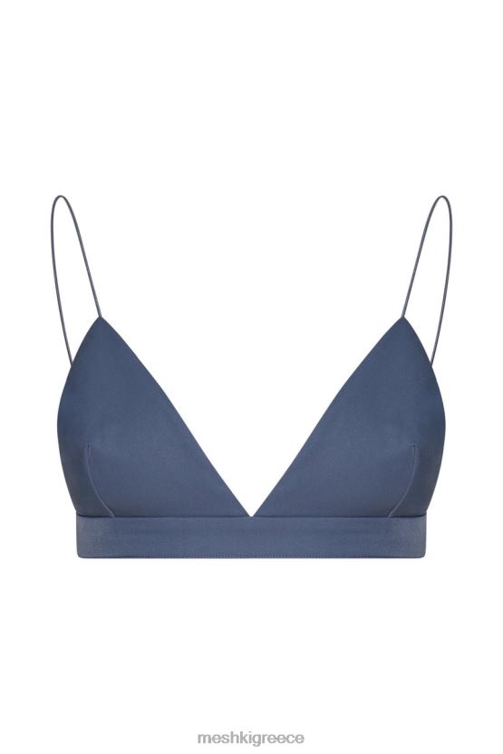 Meshki bralette τρίγωνο cynthia ατσάλι μπλε είδη ένδυσης JJN40N1137