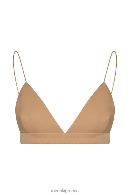 Meshki bralette τρίγωνο cynthia καμήλα είδη ένδυσης JJN40N1139