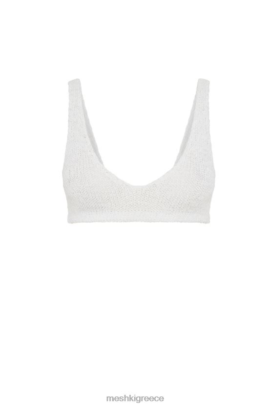 Meshki πλεκτό bralette mary άσπρο είδη ένδυσης JJN40N890