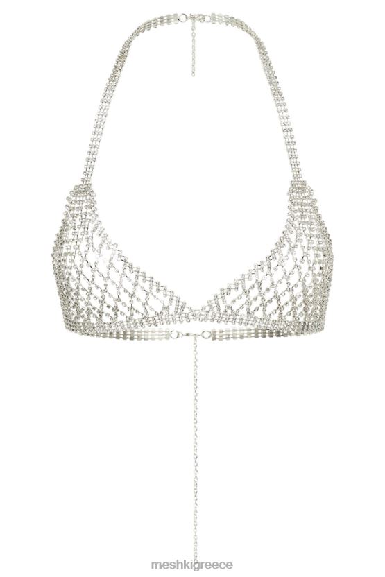 Meshki neva diamante bralette ασήμι είδη ένδυσης JJN40N884